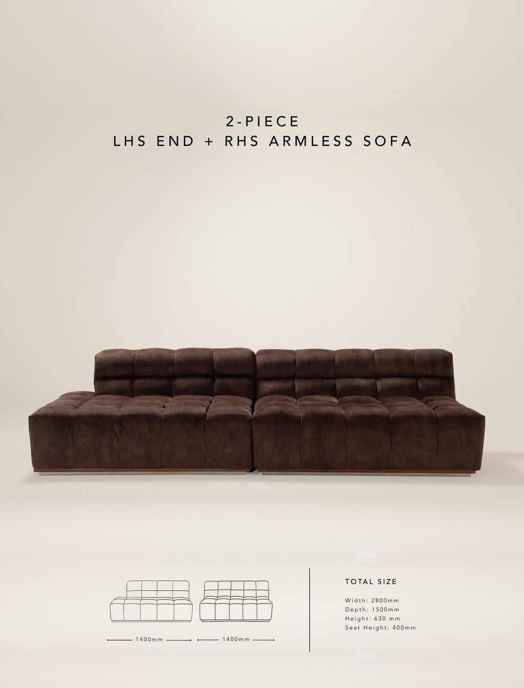 The CADBURRY modular sofa