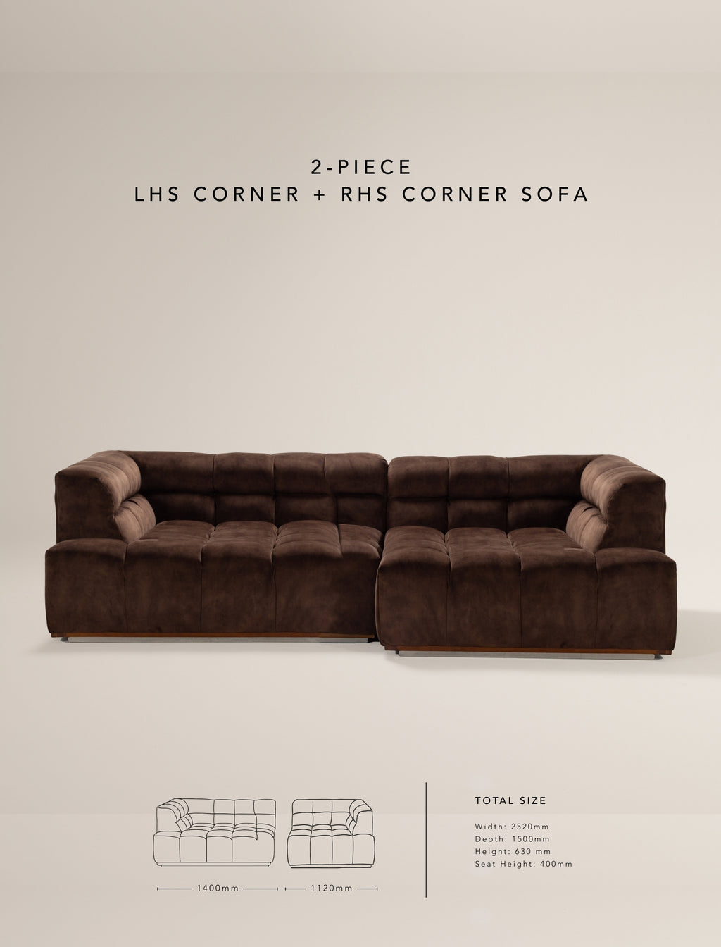 The CADBURRY modular sofa