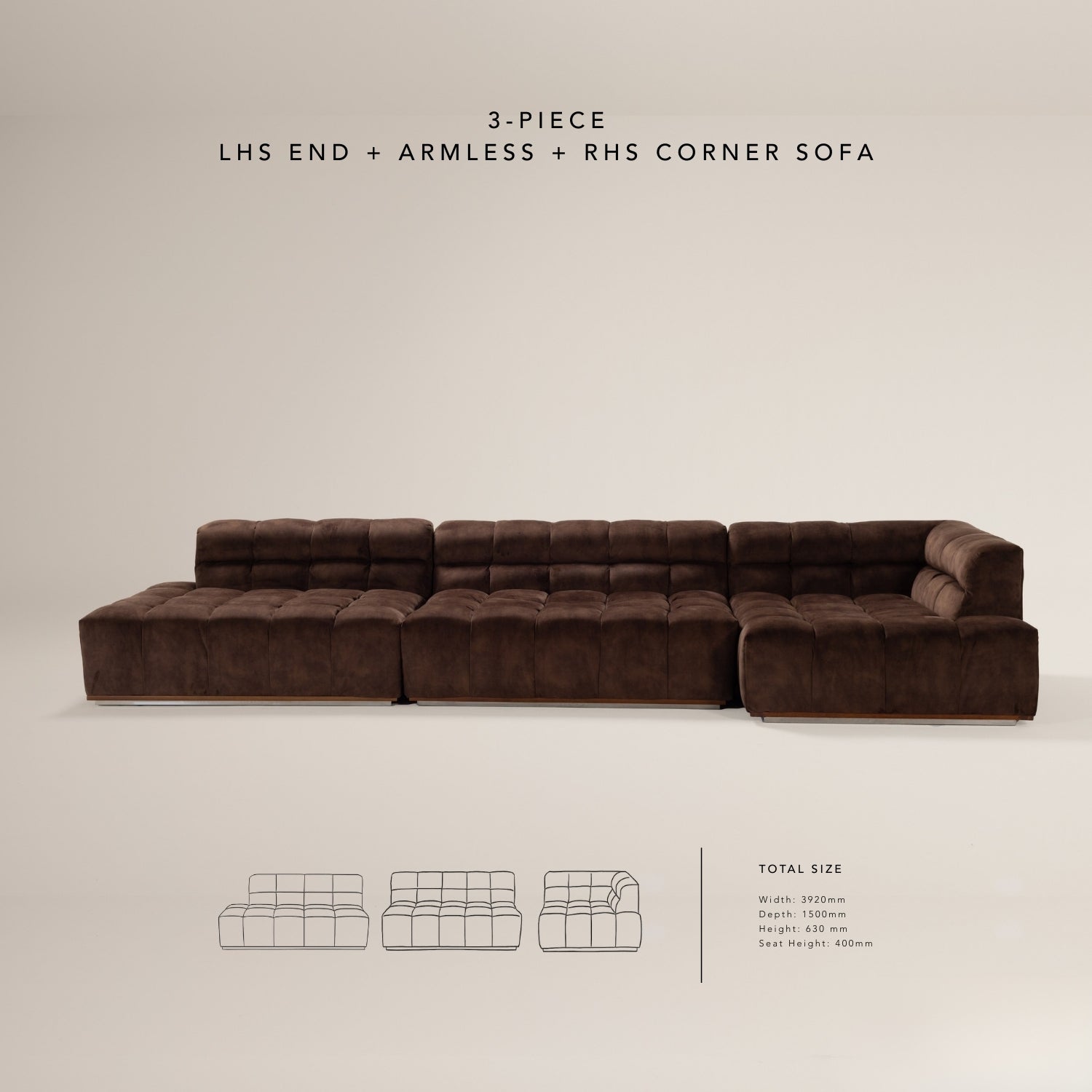 The CADBURRY modular sofa