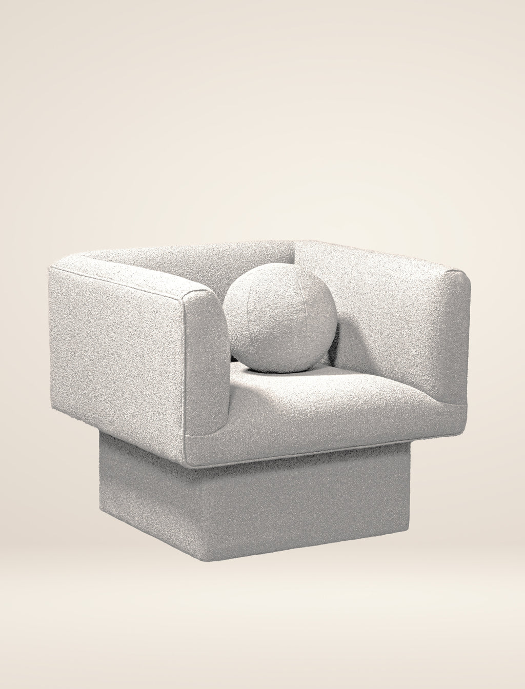 The CLIFTON IN BALANCE armchair in salt