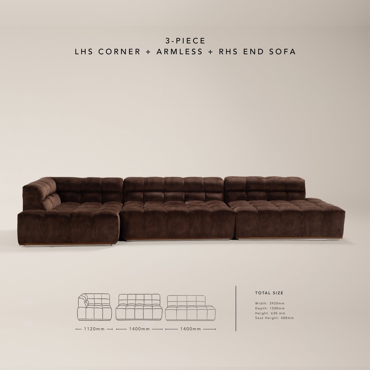 The CADBURRY modular sofa