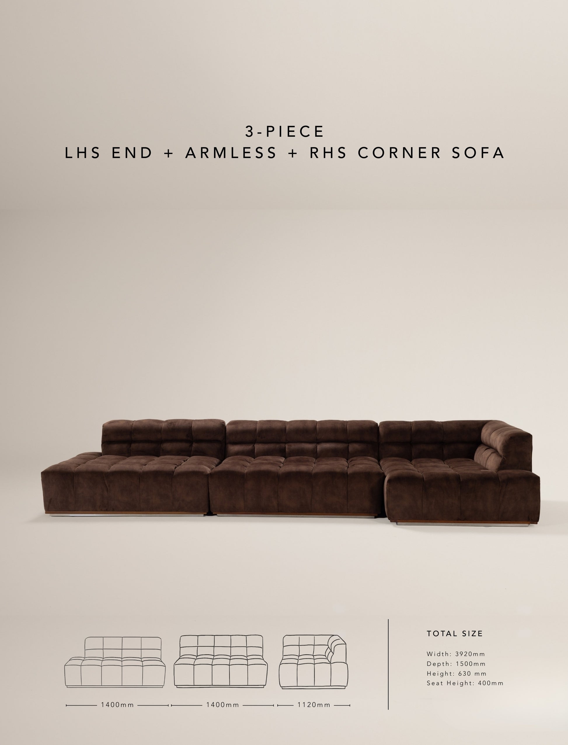 The CADBURRY modular sofa