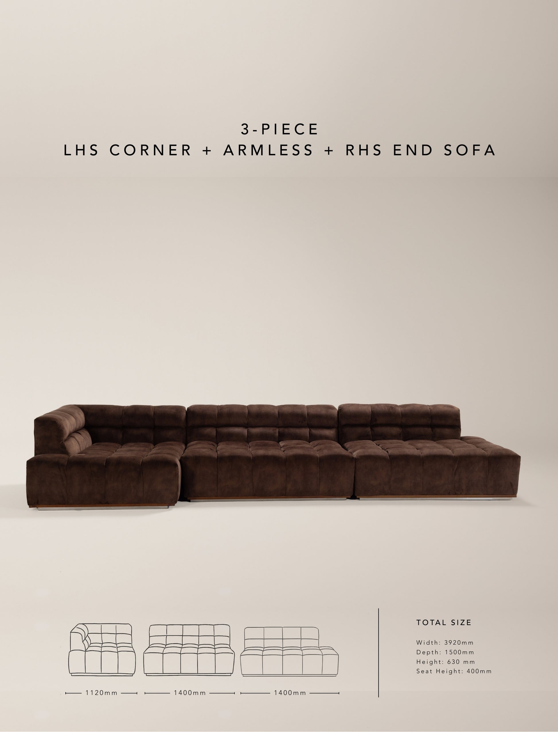 The CADBURRY modular sofa