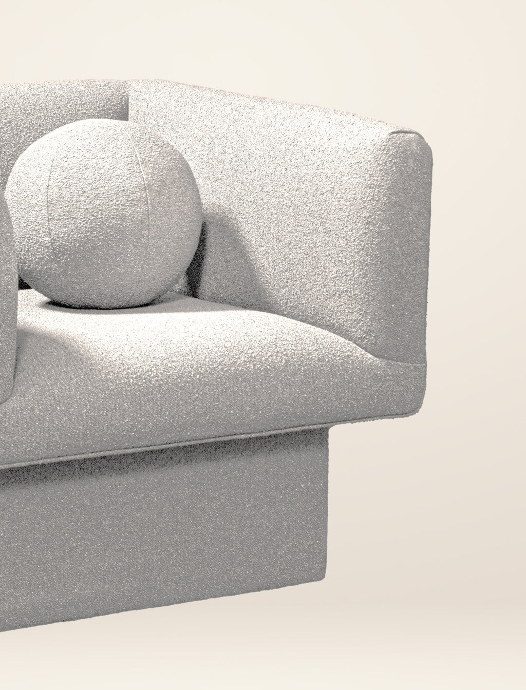 The CLIFTON IN BALANCE armchair in salt
