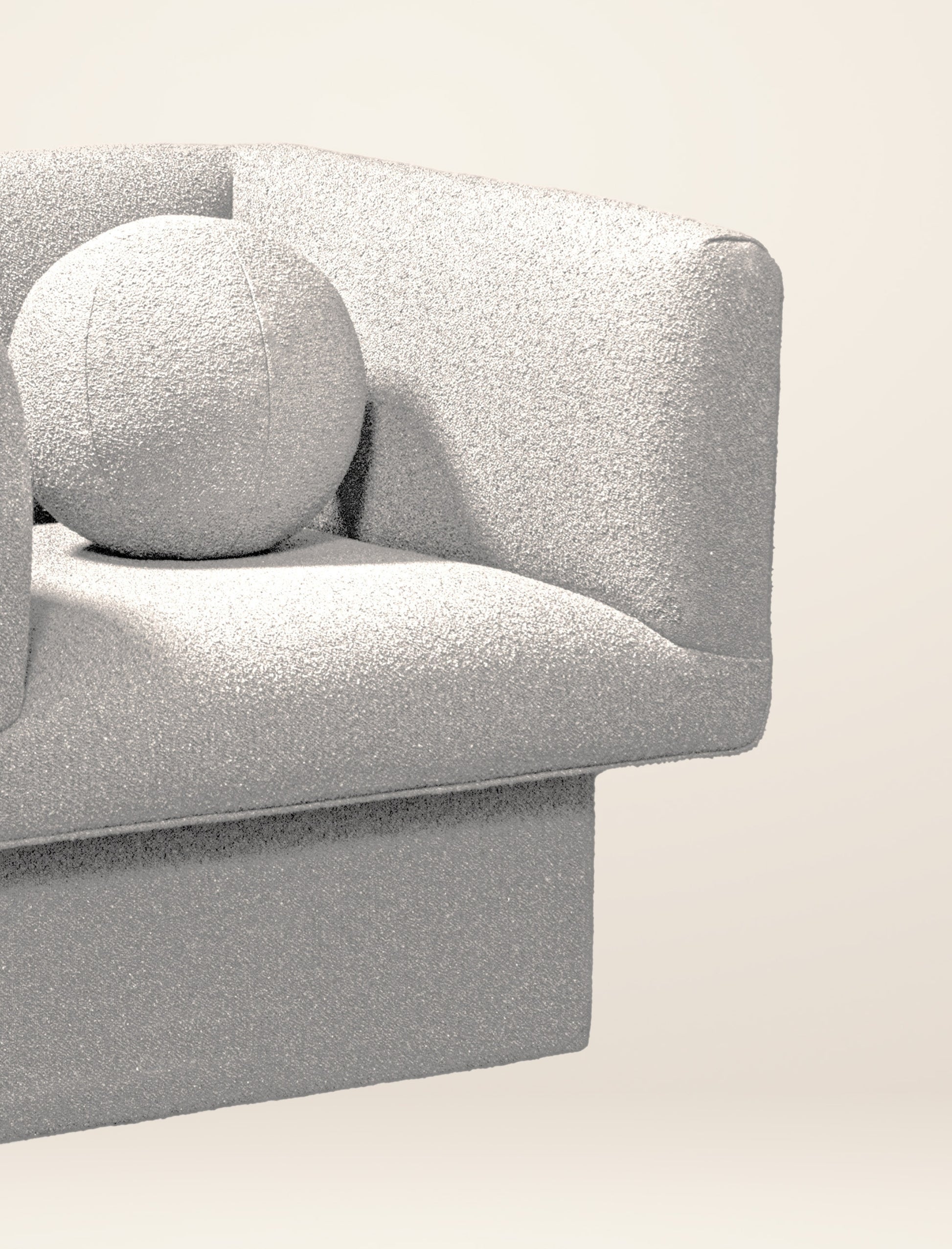 The CLIFTON IN BALANCE armchair in salt