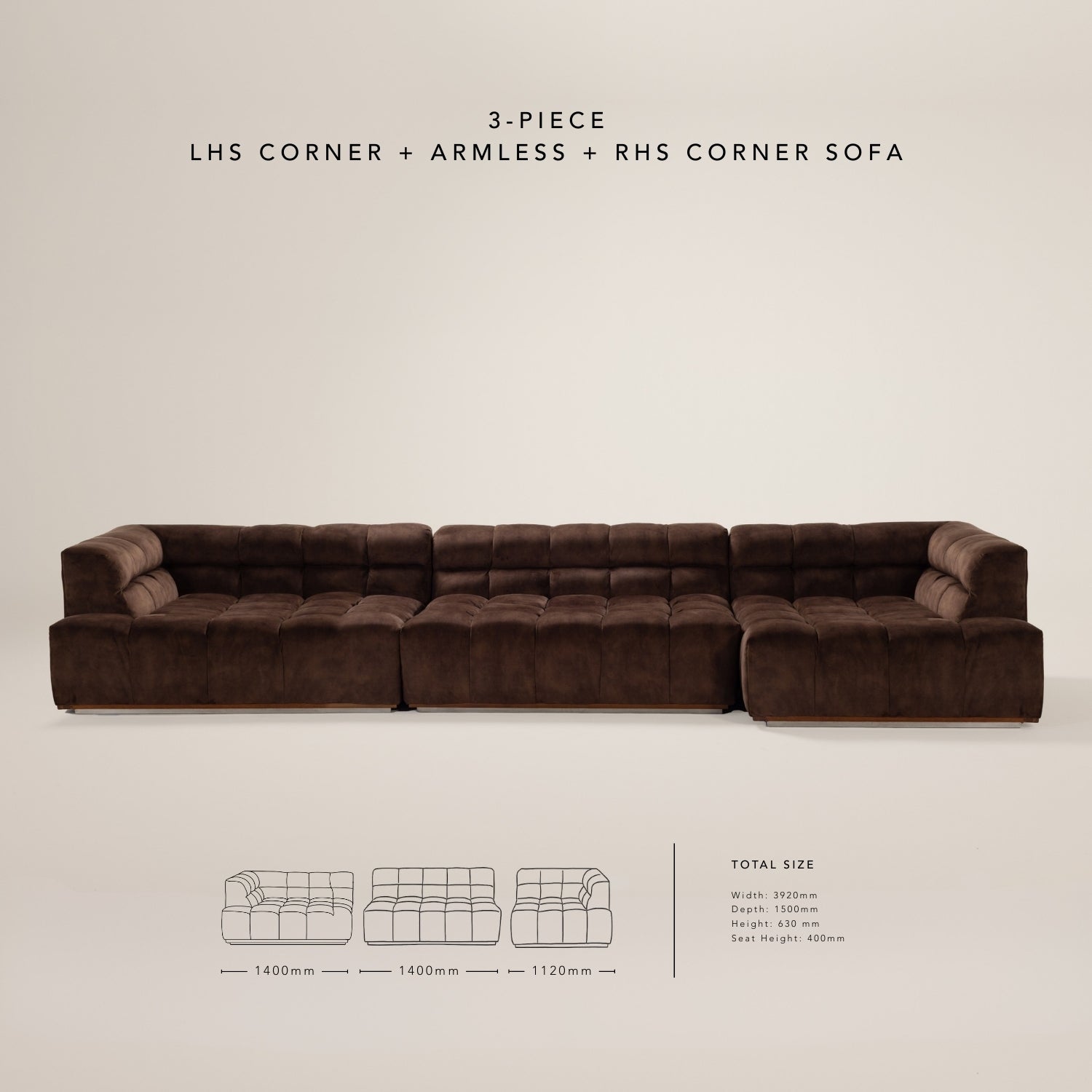 The CADBURRY modular sofa