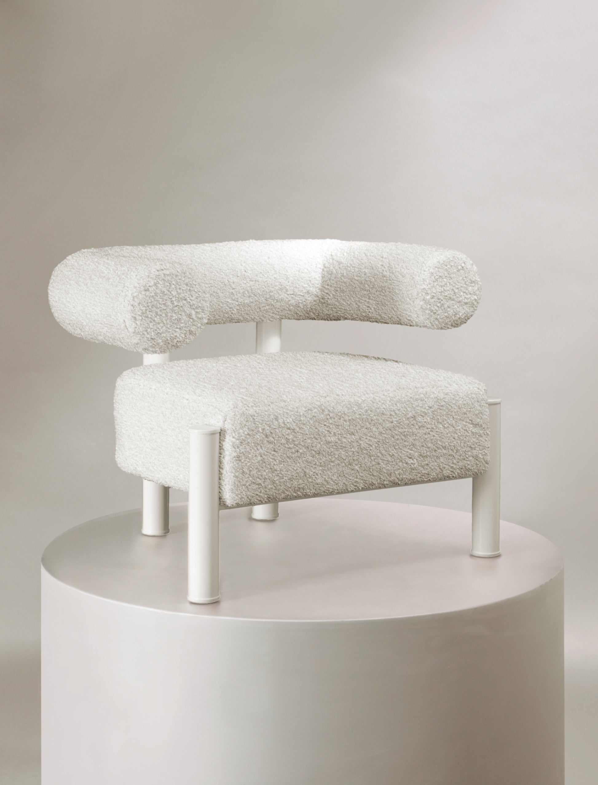 The CASEY occasional chair in white
