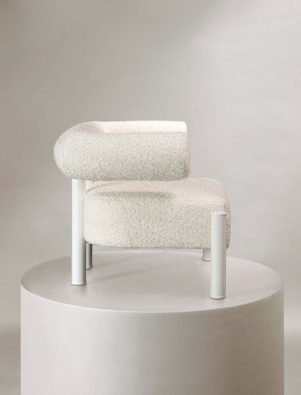 The CASEY occasional chair in white