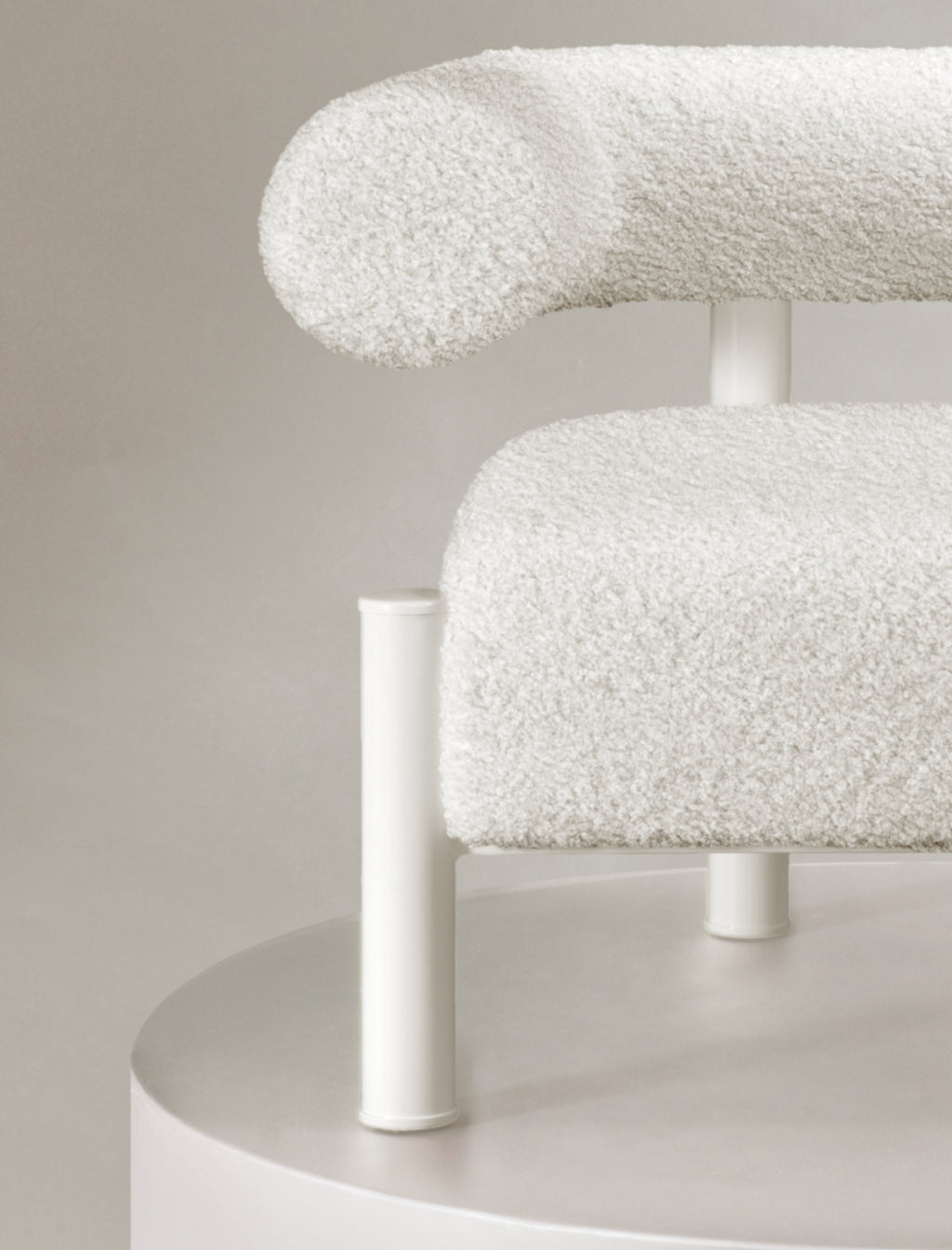 The CASEY occasional chair in white