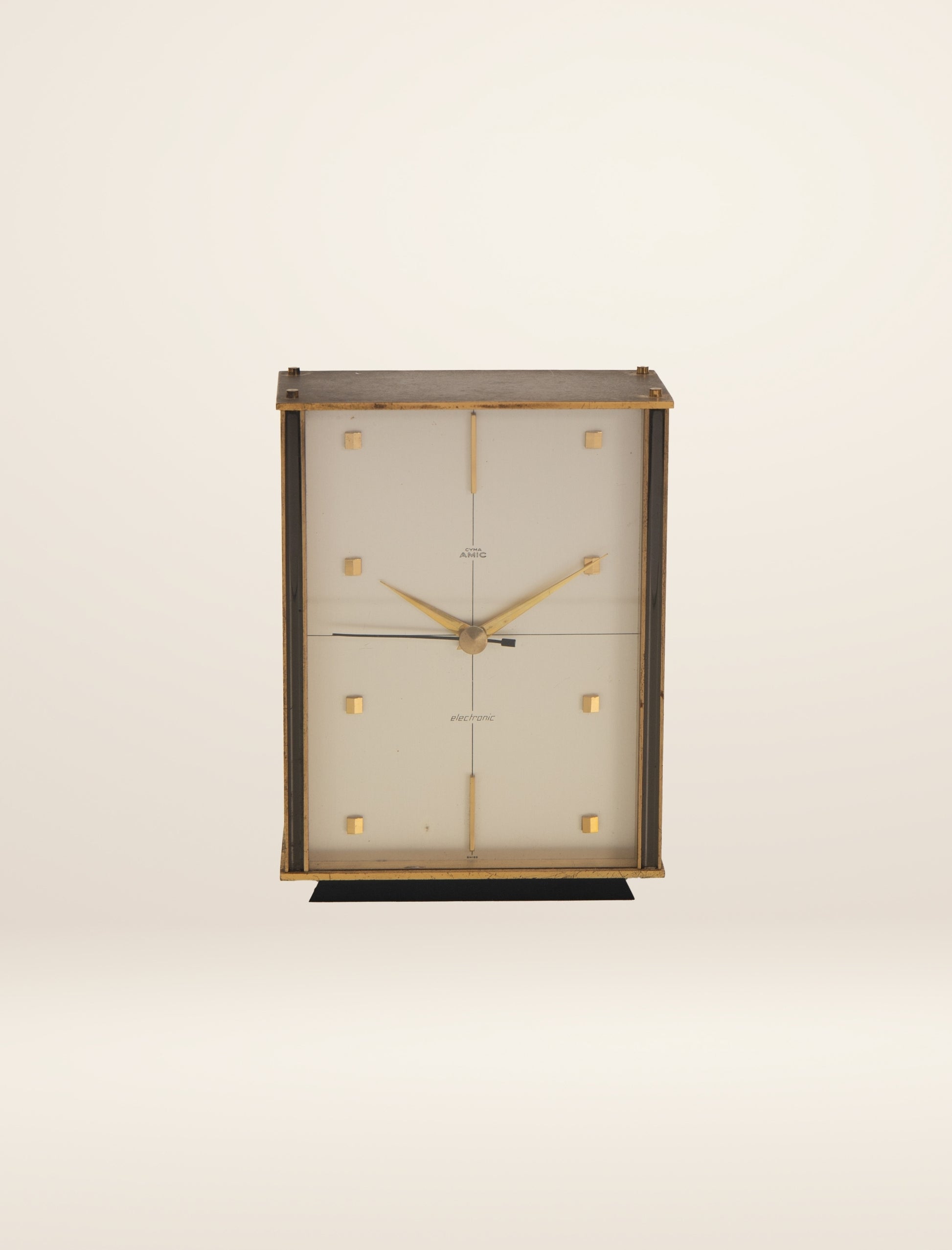 Mid-century Modern Cyma Amic Mantle Clock
