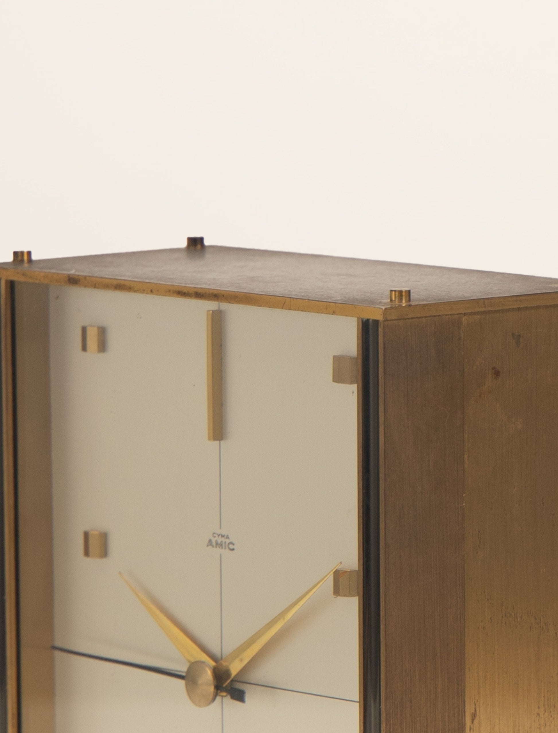 Mid-century Modern Cyma Amic Mantle Clock
