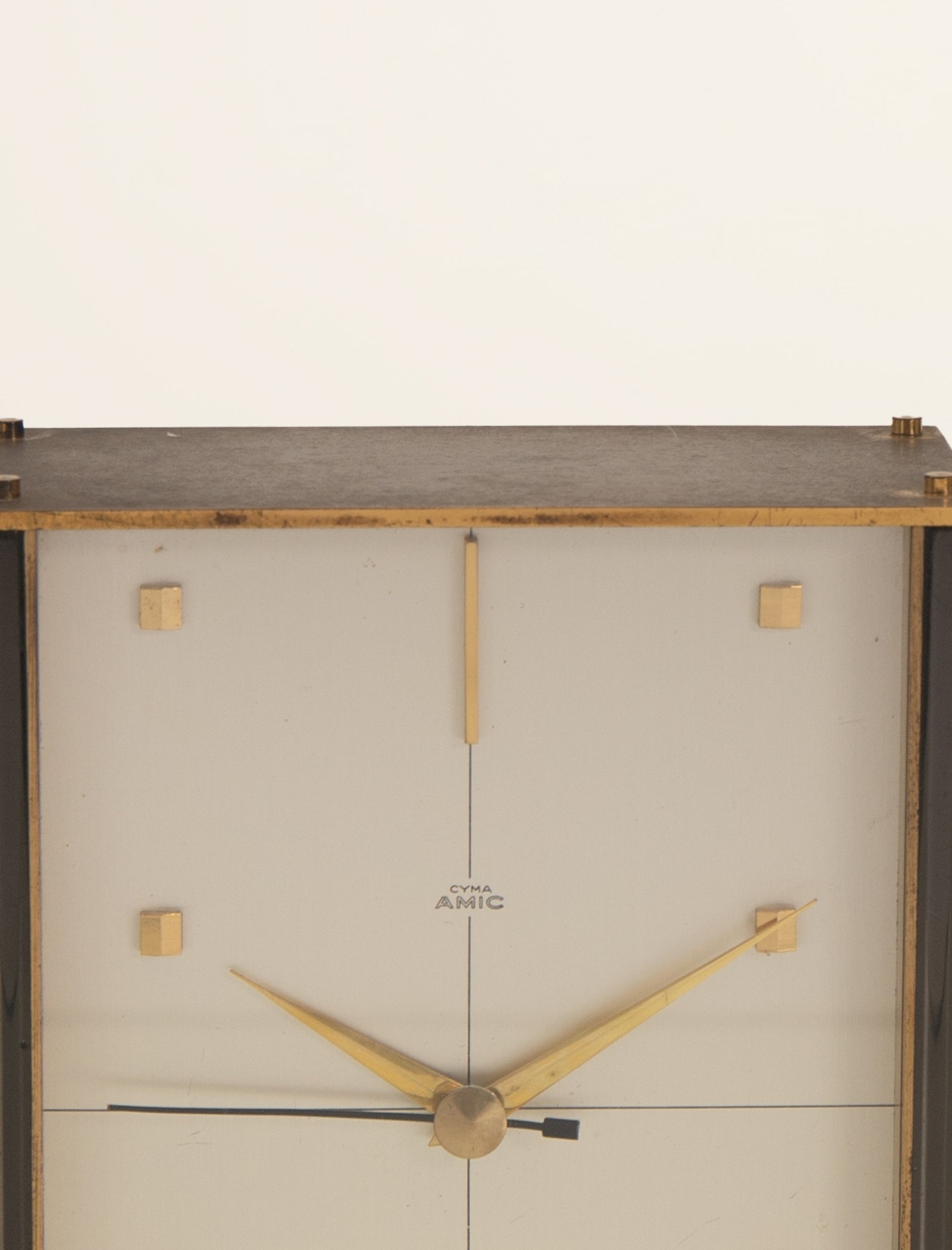 Mid-century Modern Cyma Amic Mantle Clock