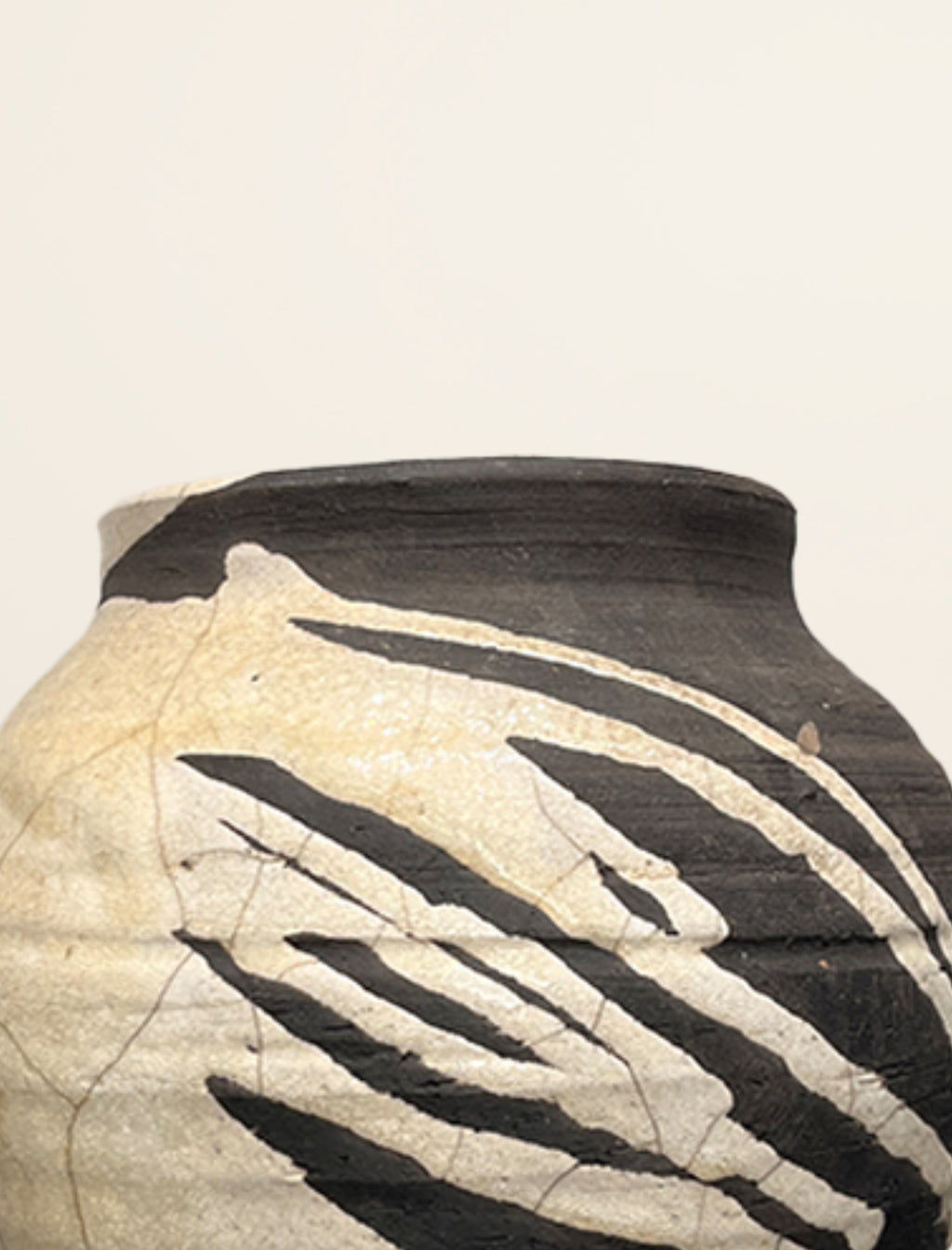 The medium RAKU ceramic vase