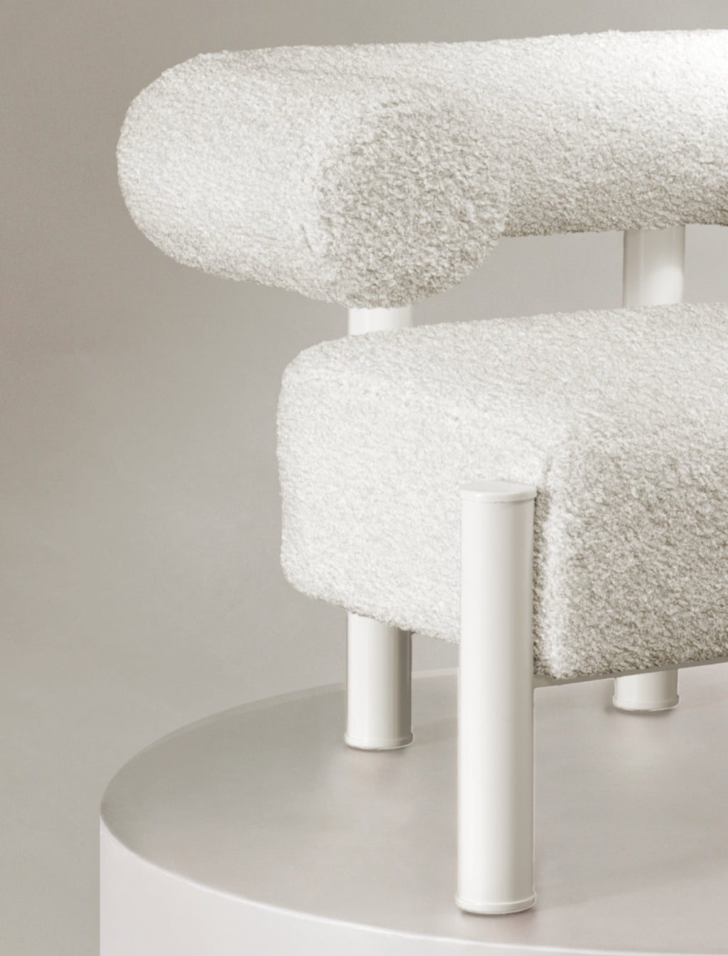 The CASEY occasional chair in white