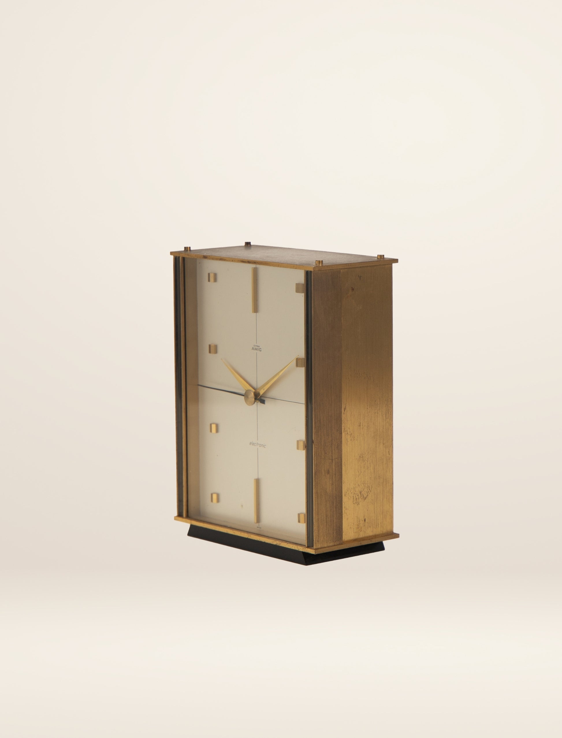 Mid-century Modern Cyma Amic Mantle Clock