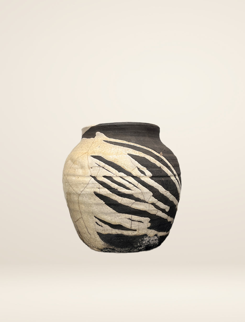 The medium RAKU ceramic vase