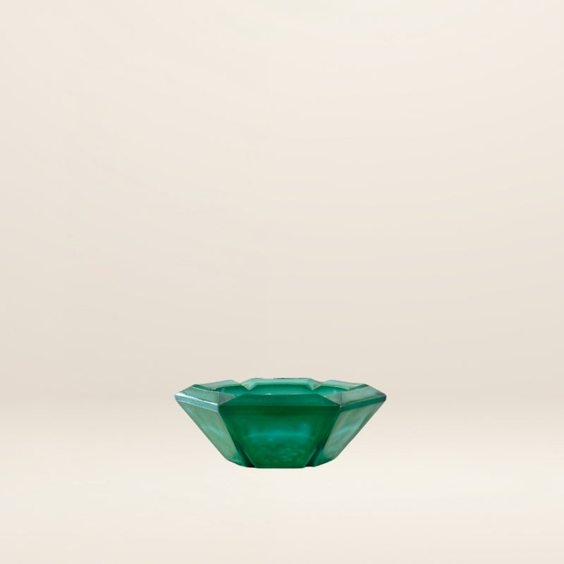 The hexagonal MALACHITE ashtray