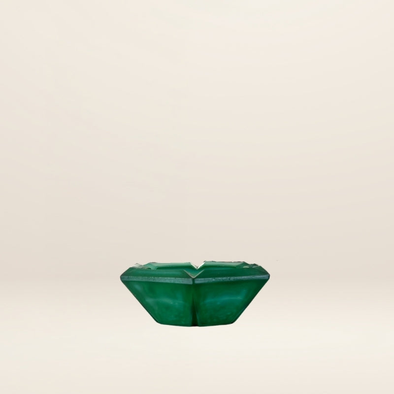 The hexagonal MALACHITE ashtray