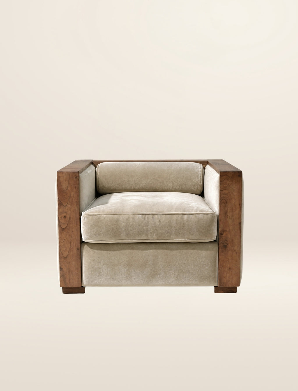 The BRUTALIST occasional chair in salt