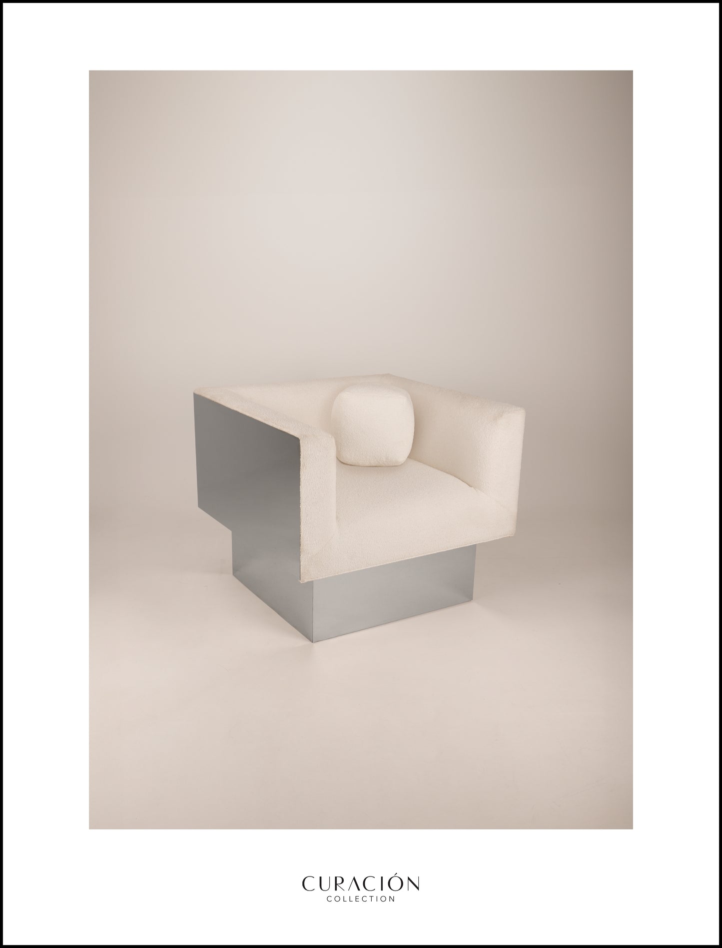 The CLIFTON IN BALANCE armchair in stainless steel