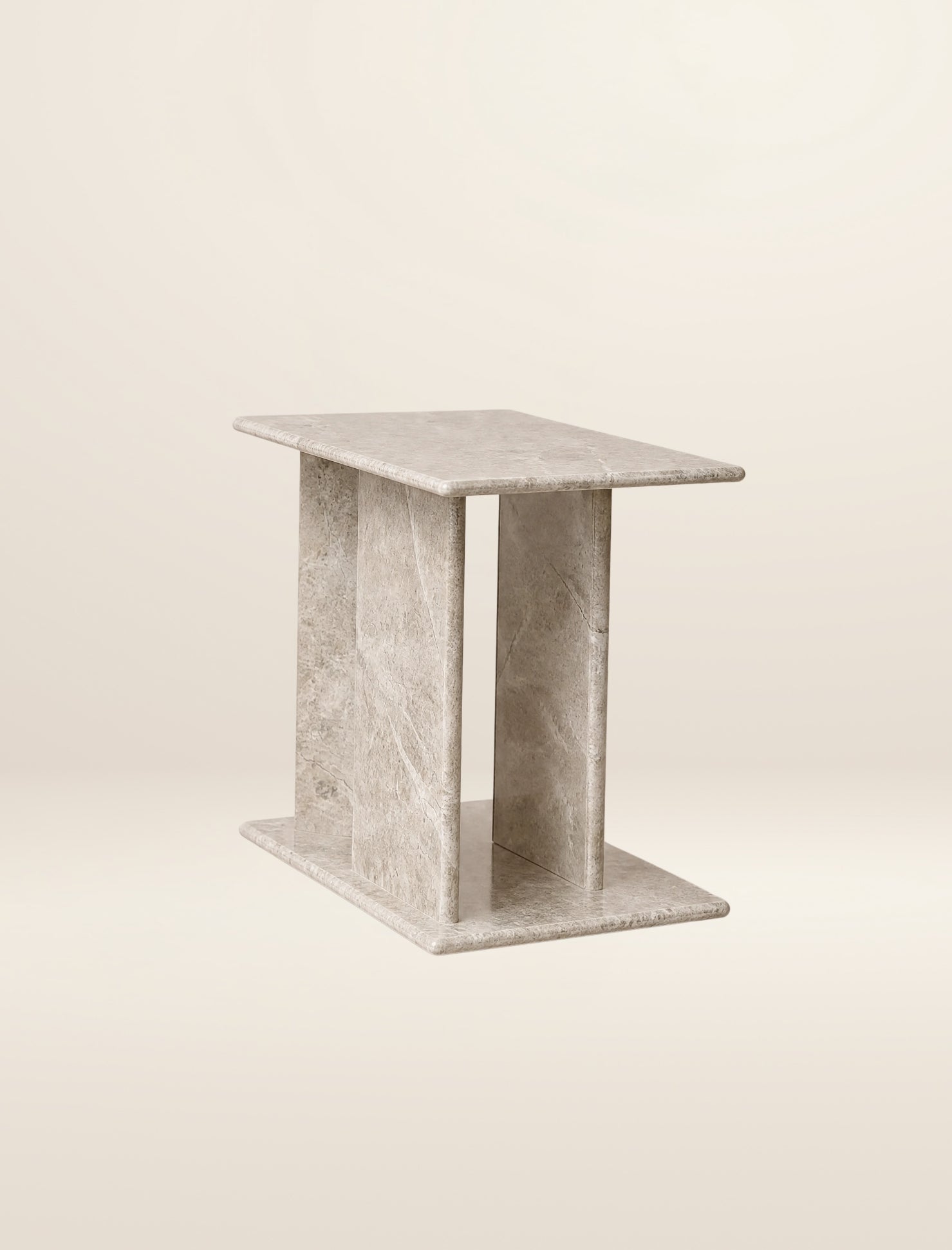 The TONY side table in light emperador