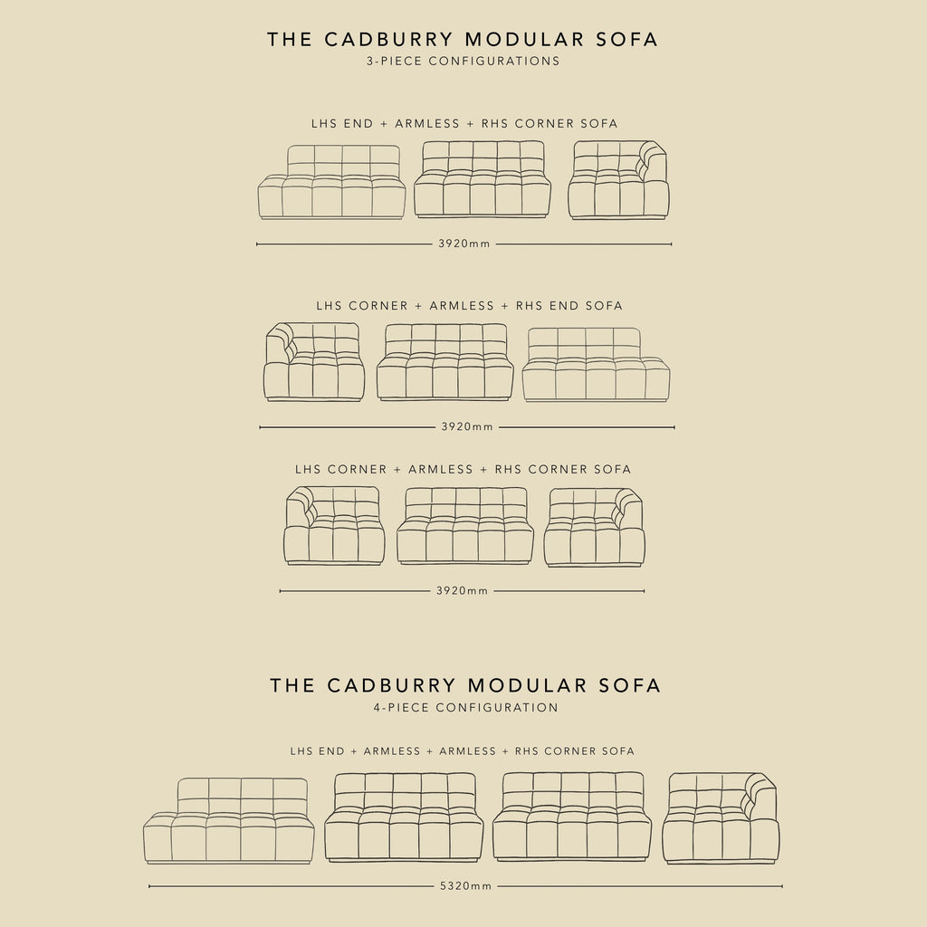 The CADBURRY modular sofa