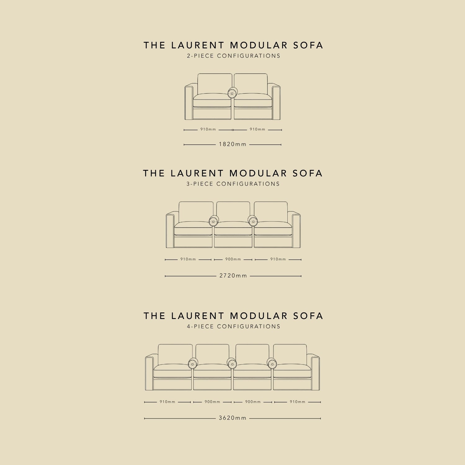 The LAURENT modular sofa