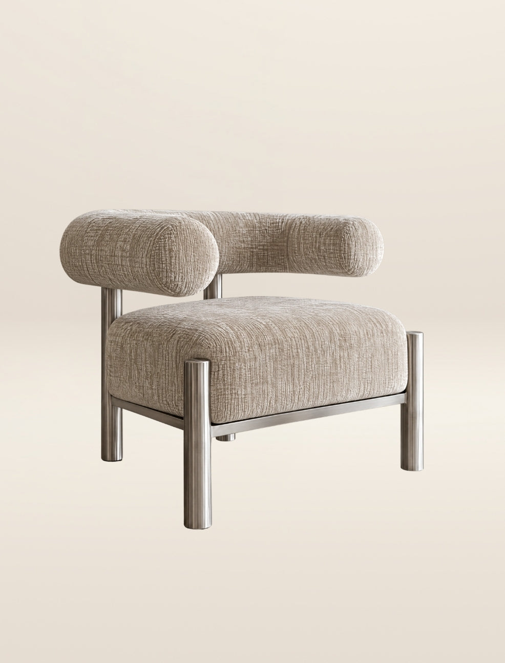 The CASEY occasional chair in steel