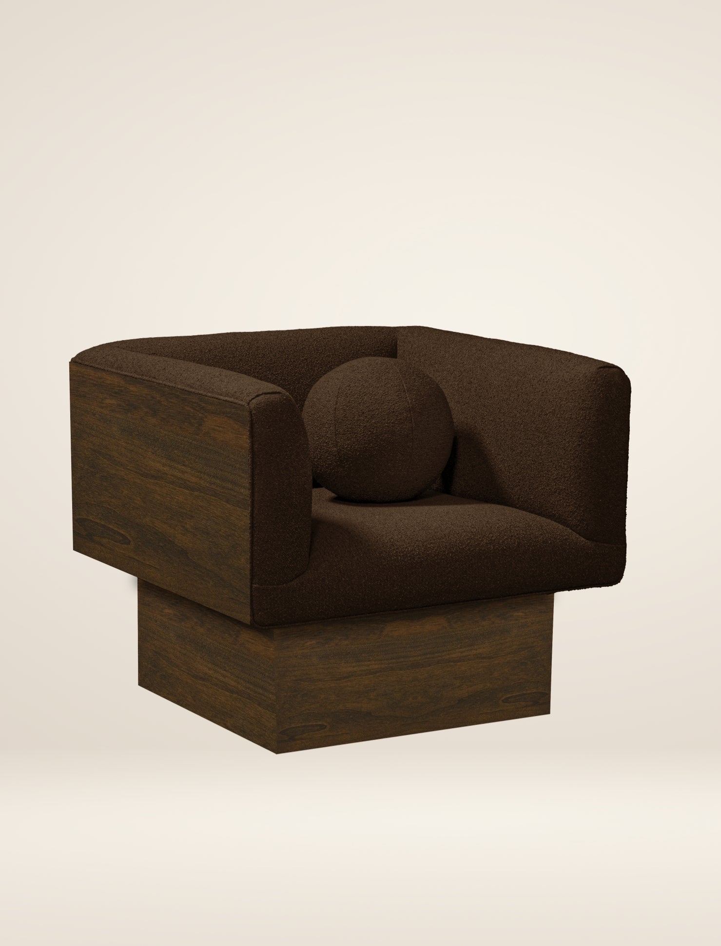The CLIFTON IN BALANCE armchair in tobacco