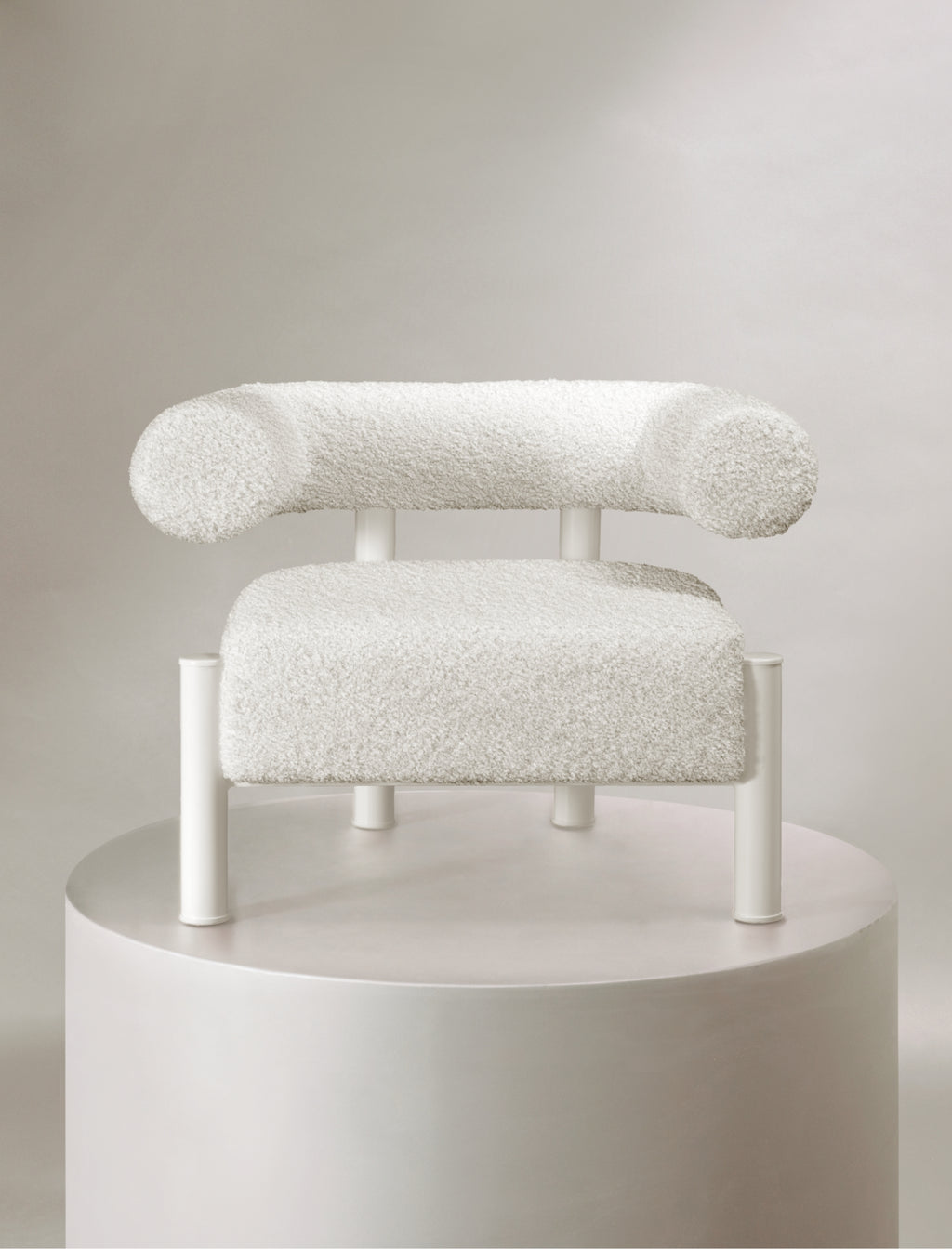 The CASEY occasional chair in white