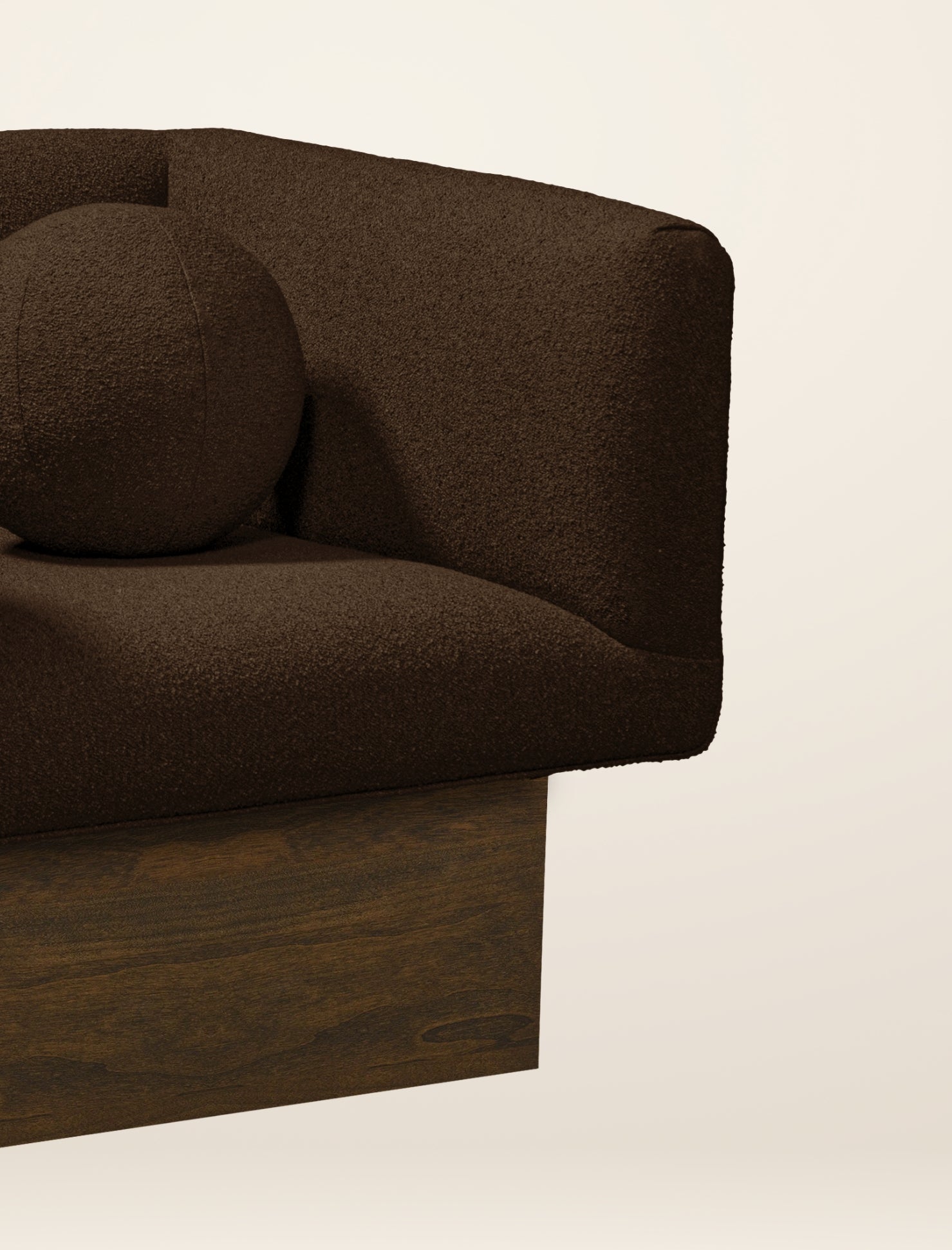 The CLIFTON IN BALANCE armchair in tobacco