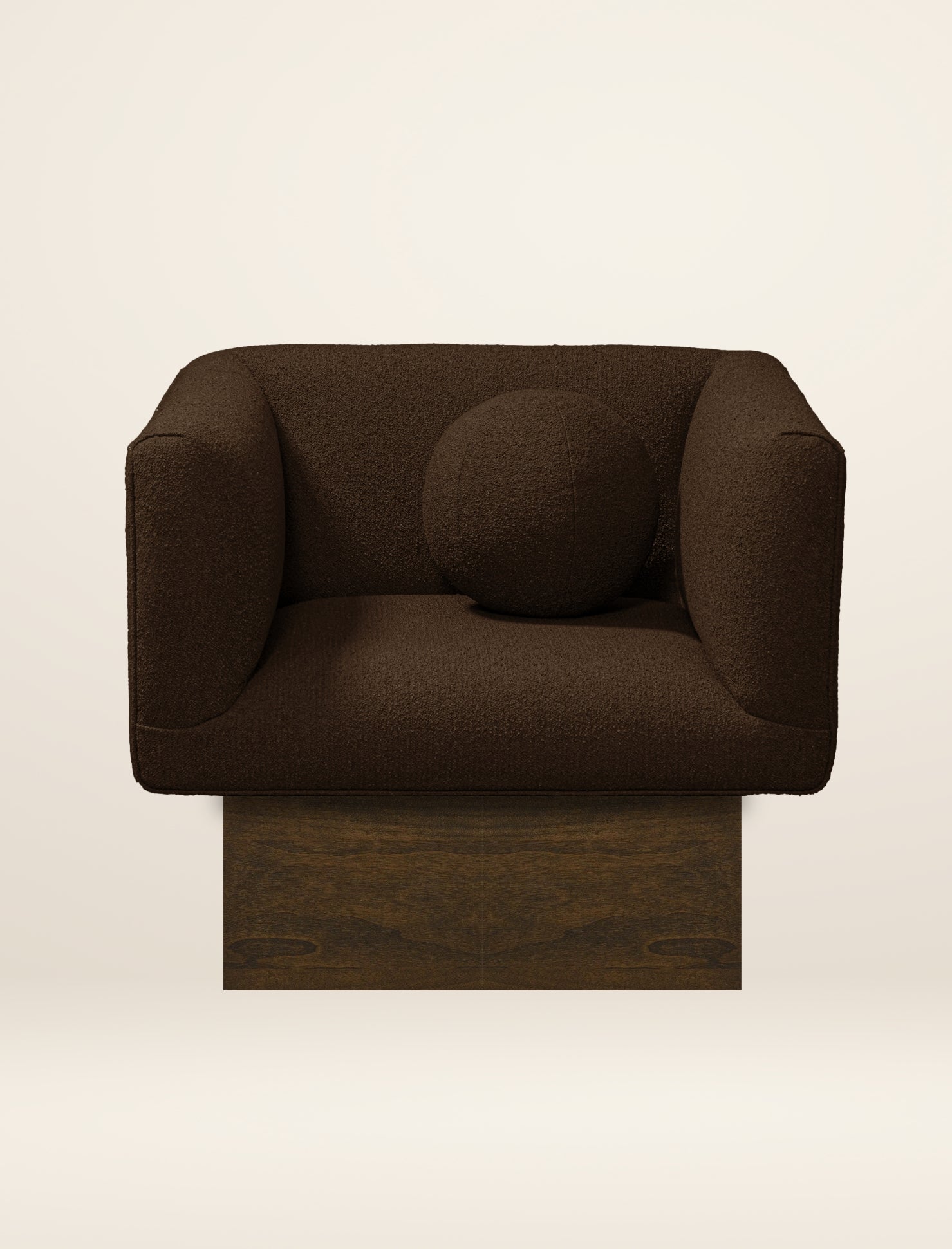 The CLIFTON IN BALANCE armchair in tobacco