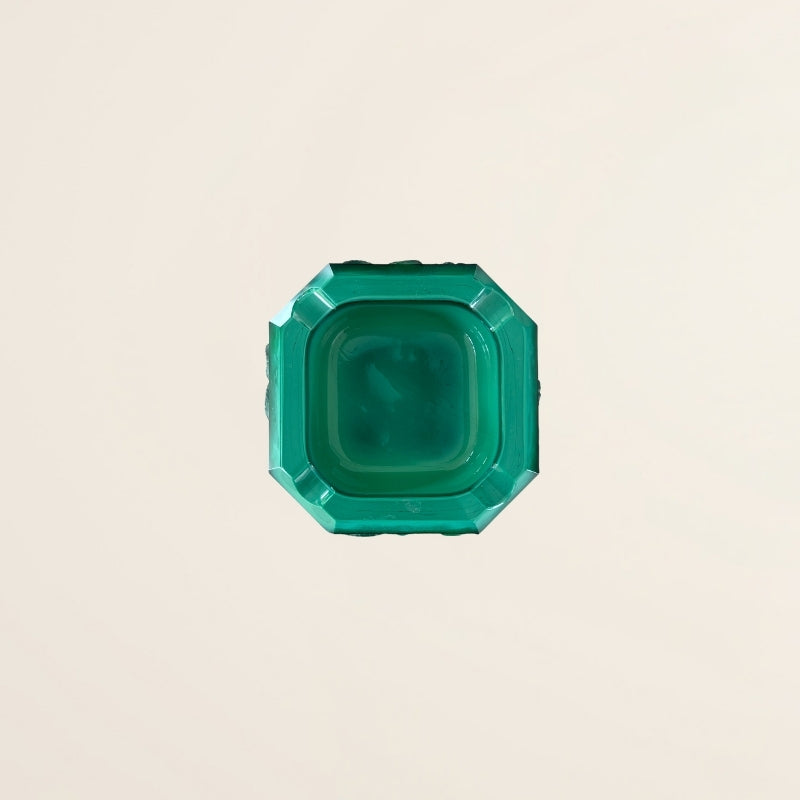 The square MALACHITE ashtray