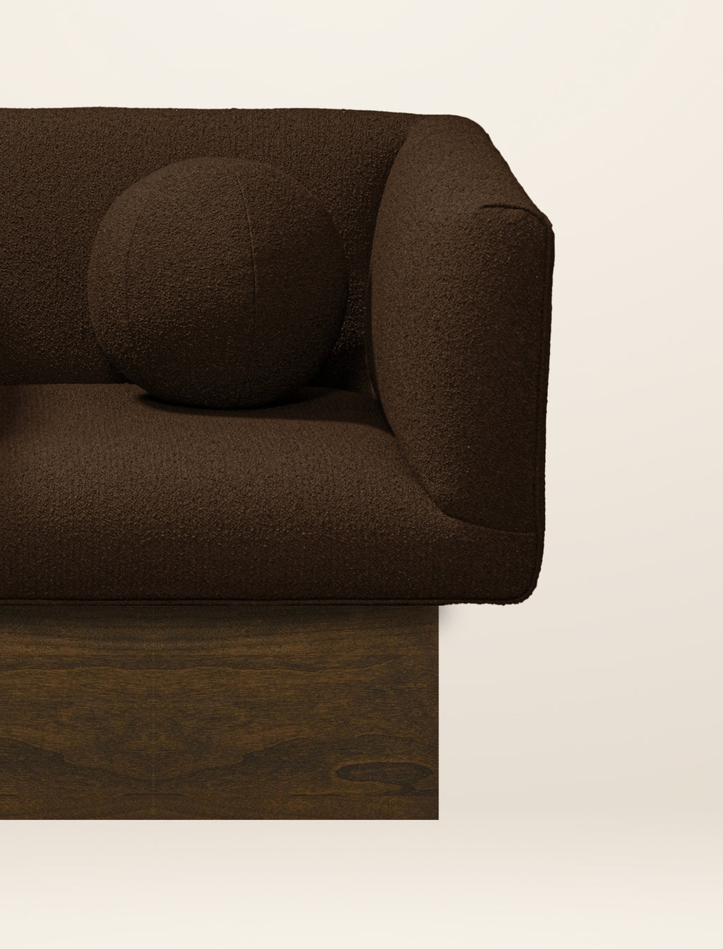 The CLIFTON IN BALANCE armchair in tobacco