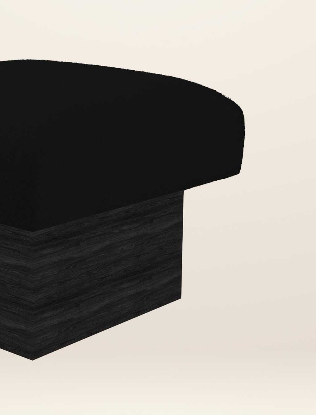 The CLIFTON IN BALANCE OTTOMAN in char