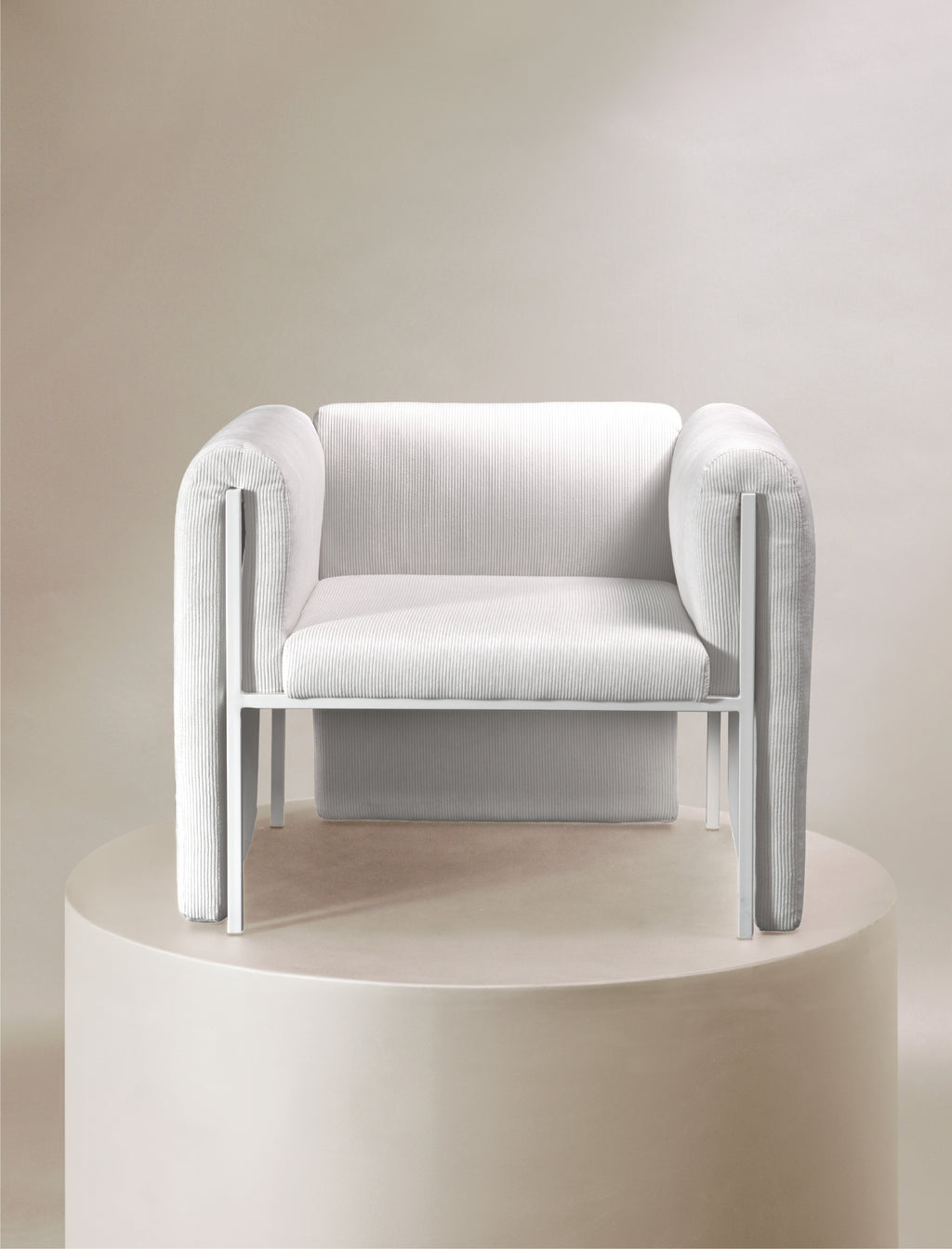 The THERAPIST occasional chair in white