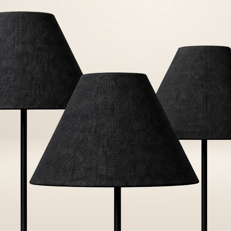 The CLOVER floor lamp in char