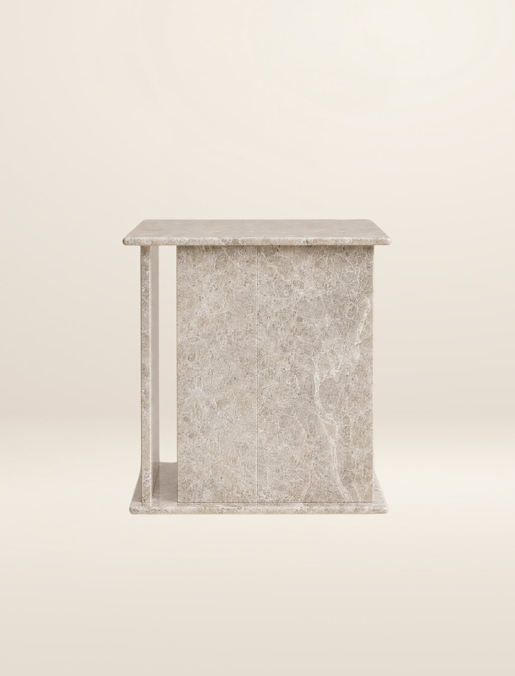 The TONY side table in light emperador