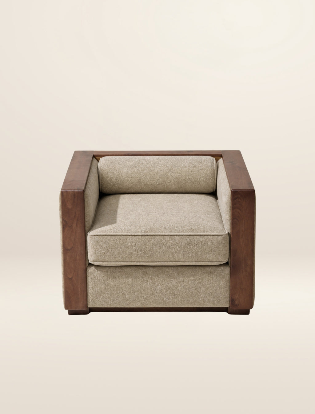 The BRUTALIST occasional chair in salt
