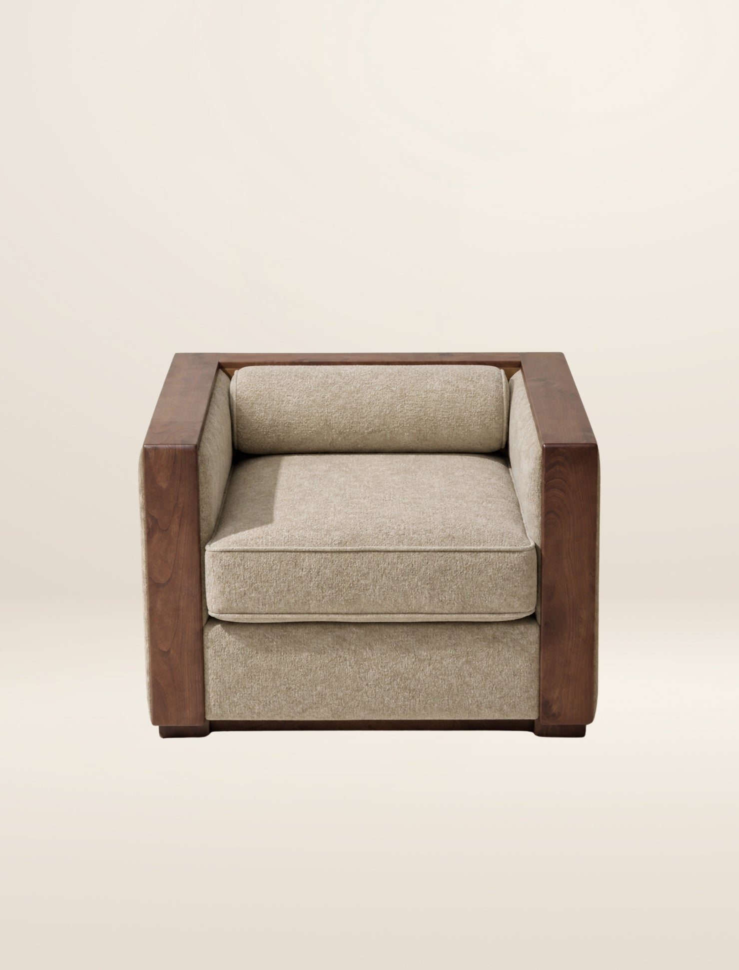 The BRUTALIST occasional chair in salt