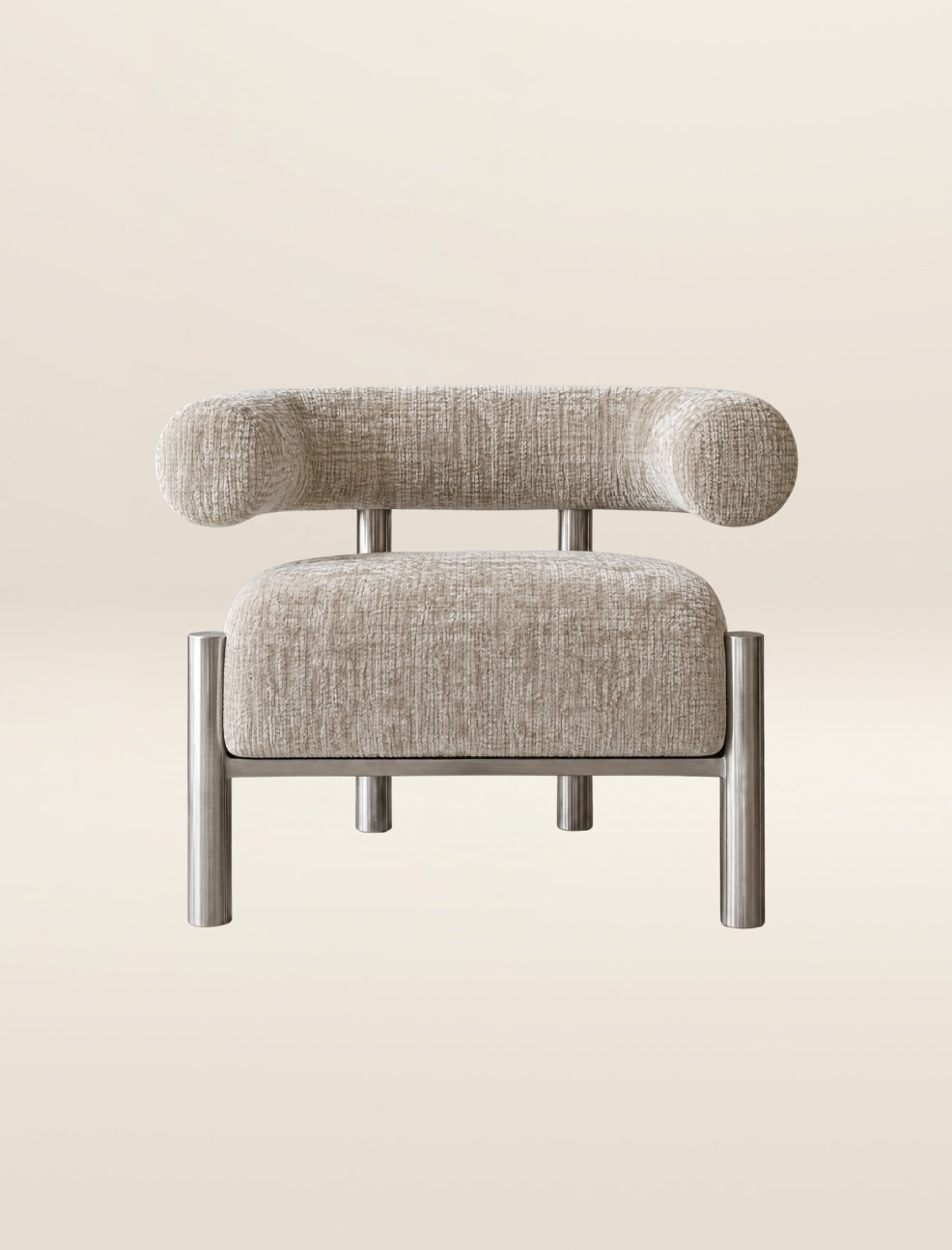 The CASEY occasional chair in steel