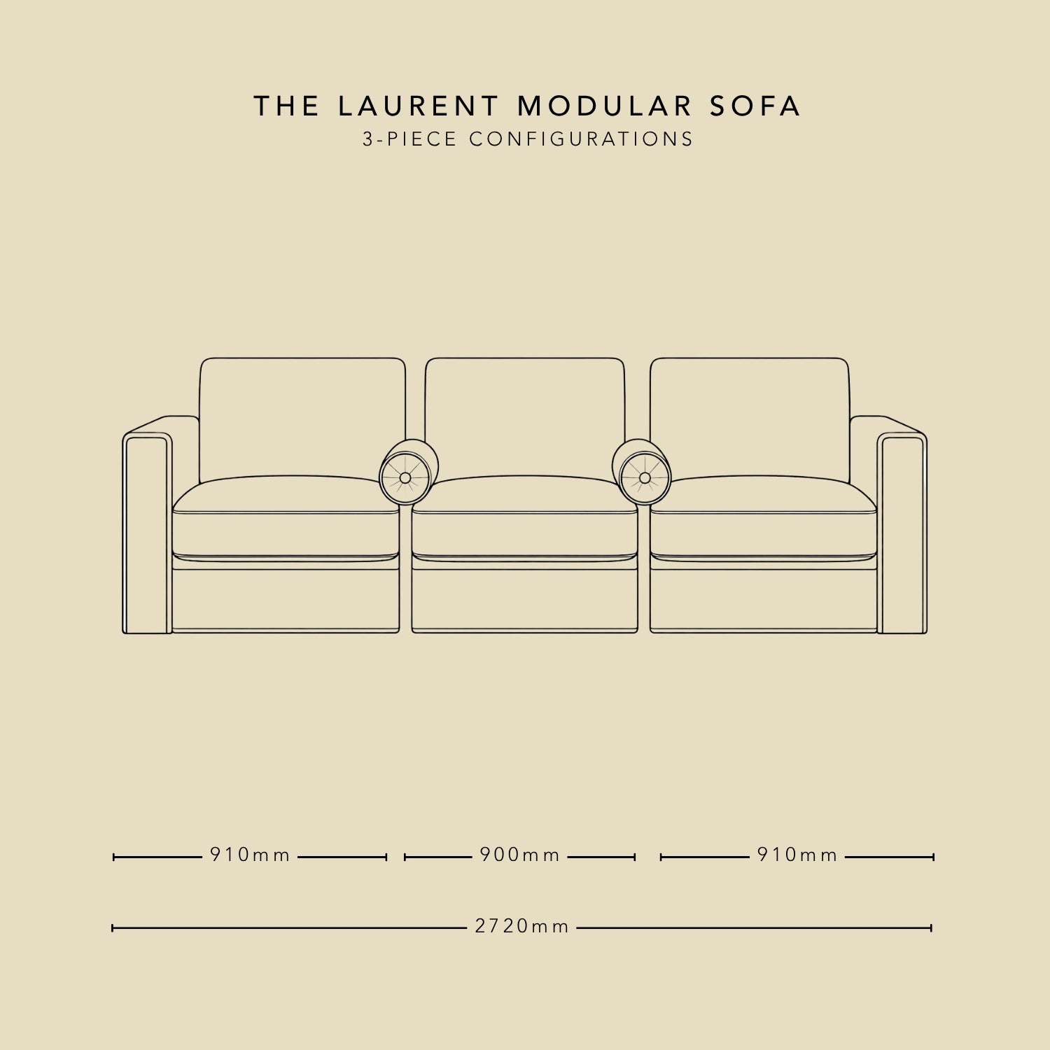 The LAURENT modular sofa