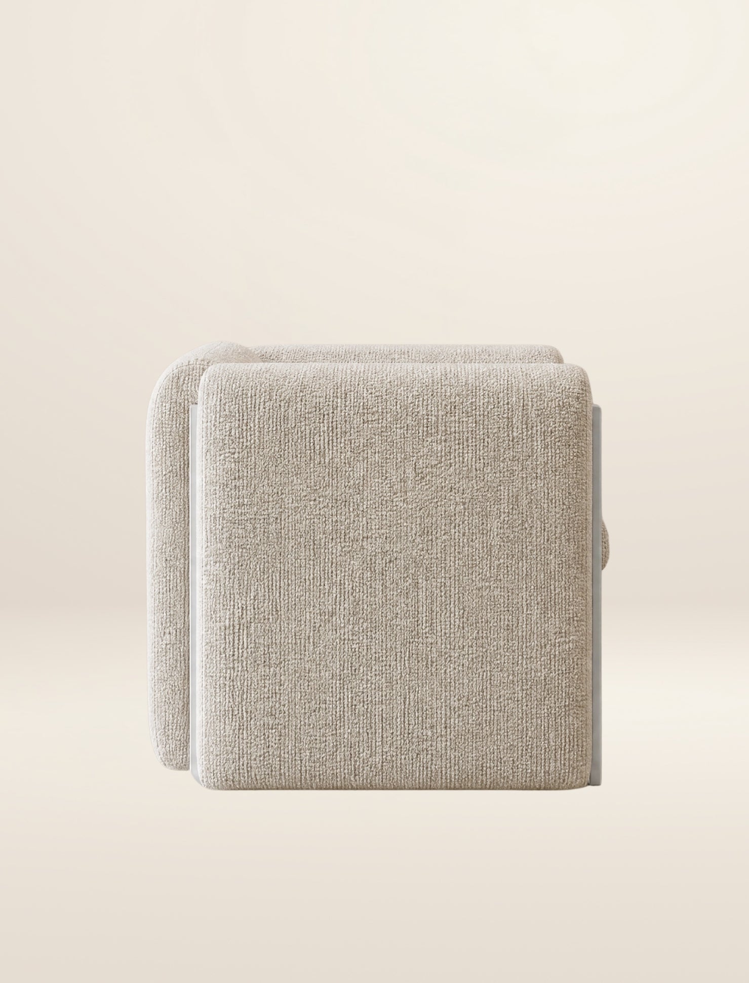 The THERAPIST occasional chair in salt boucle