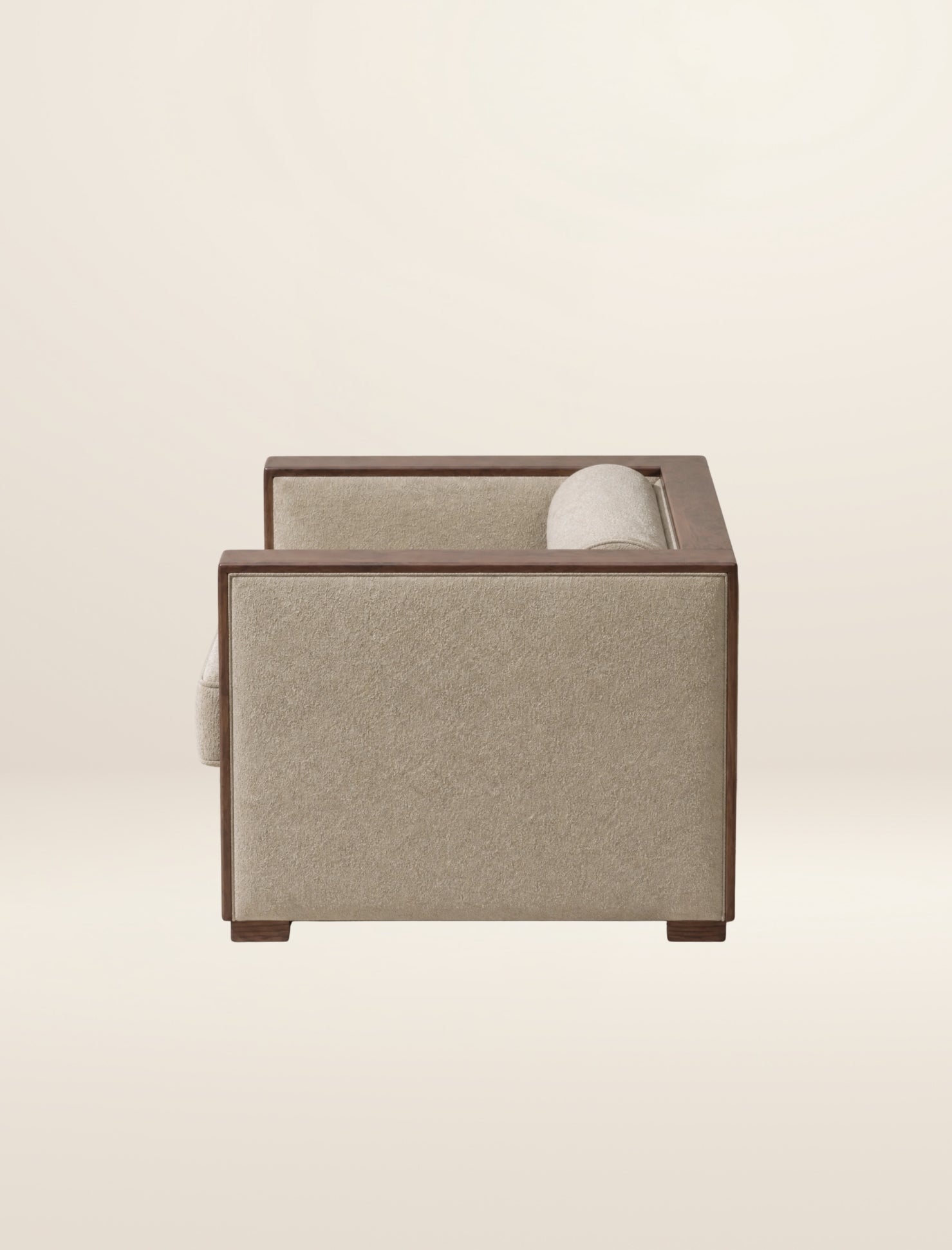 The BRUTALIST occasional chair in salt