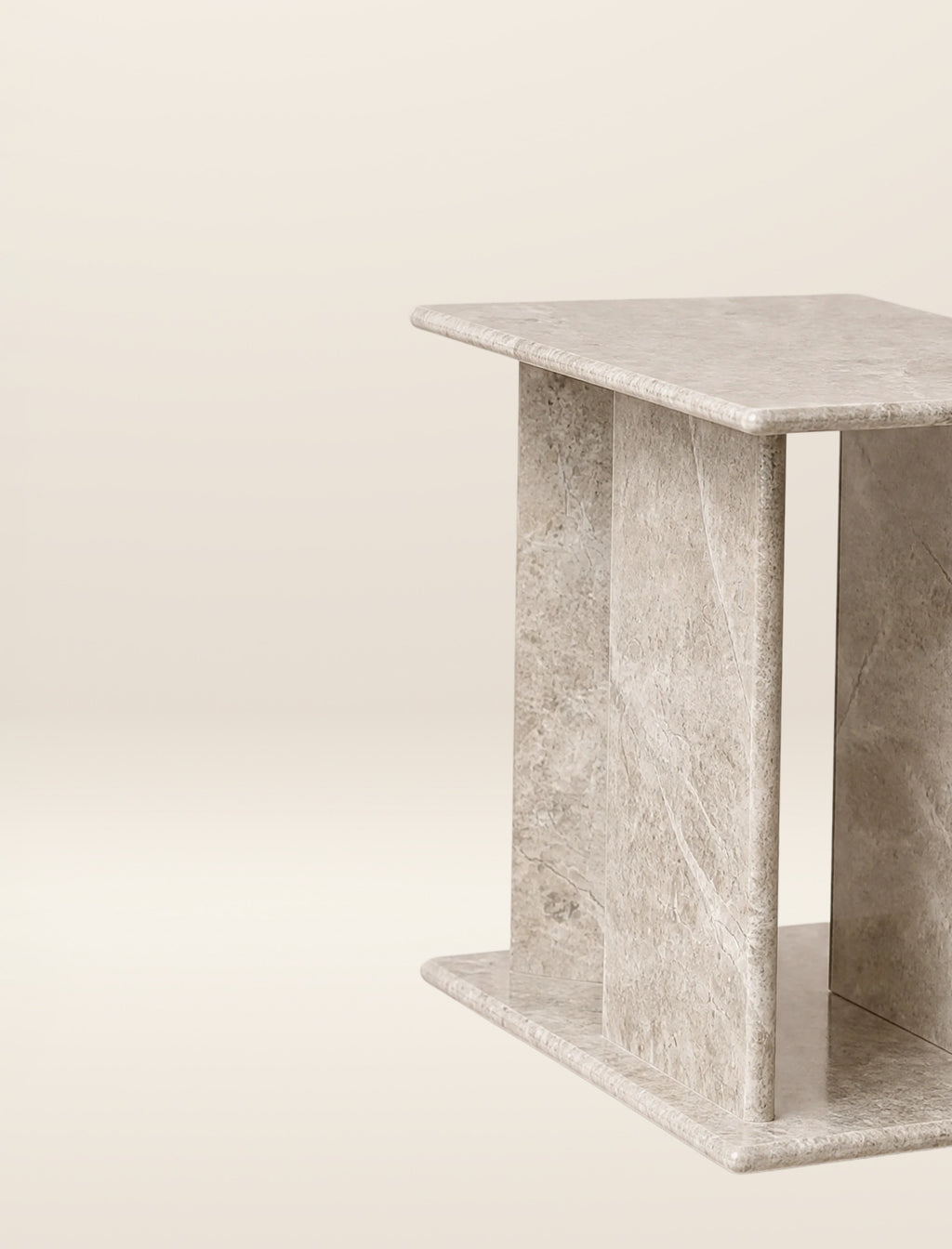 The TONY side table in light emperador