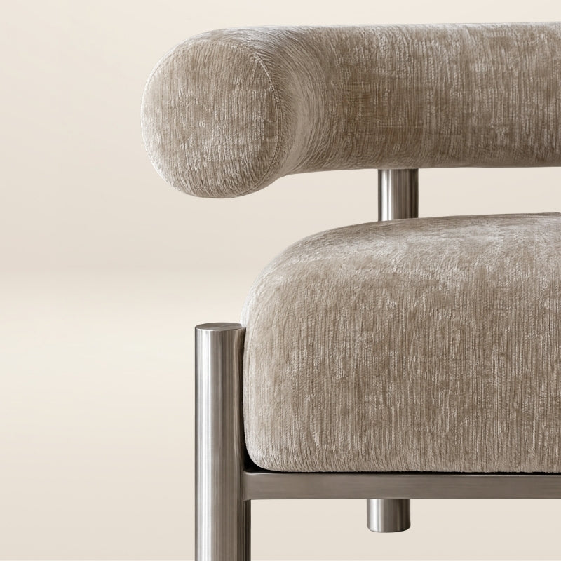 The CASEY occasional chair in steel