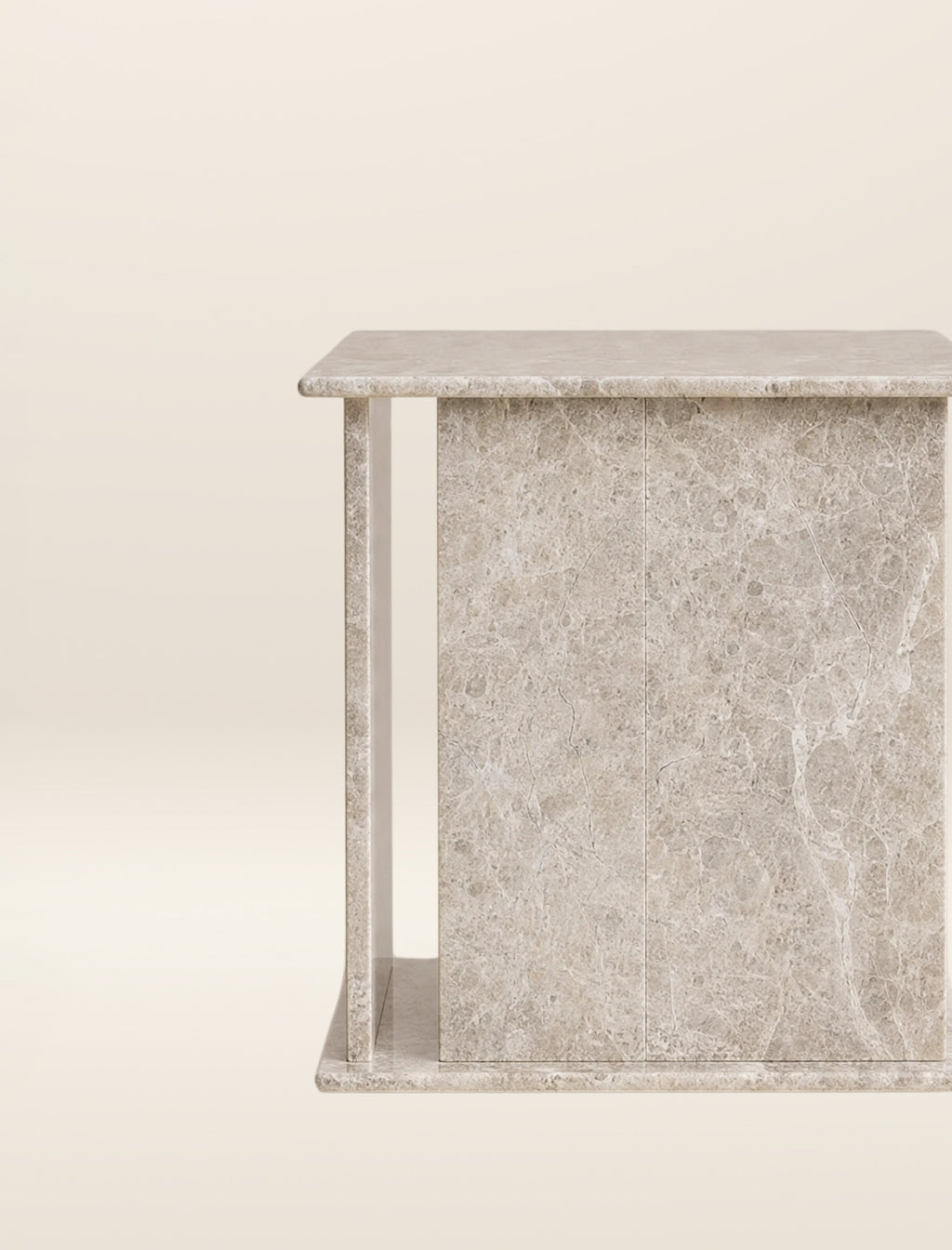 The TONY side table in light emperador