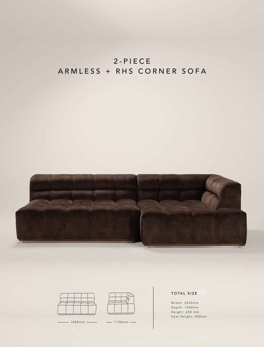 The CADBURRY modular sofa