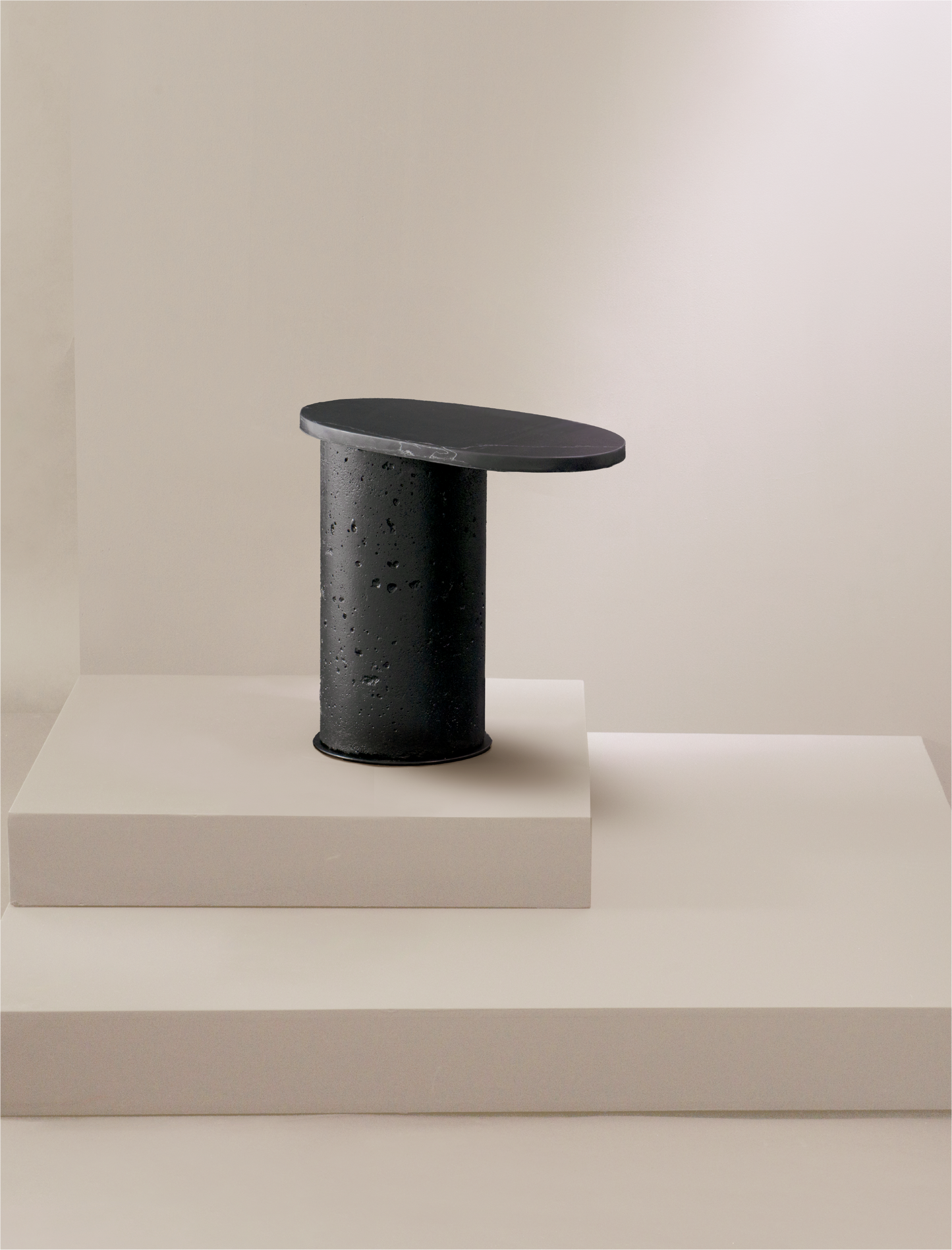 The CANTILEVER side table in black