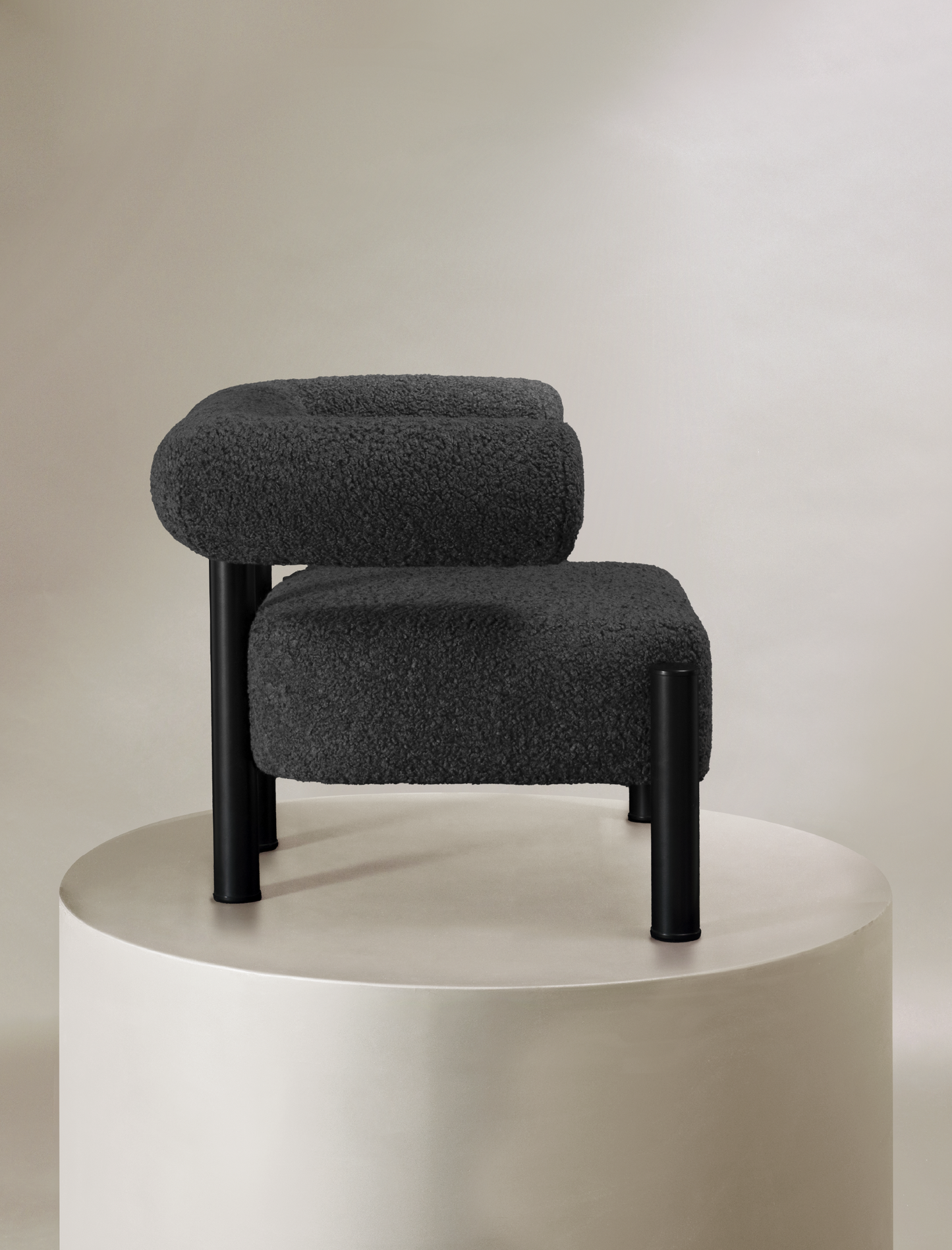 The CASEY occasional chair in grey